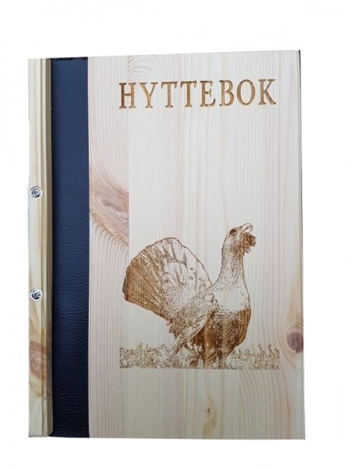 Hovedbilde Hyttebok med motiv av tiur